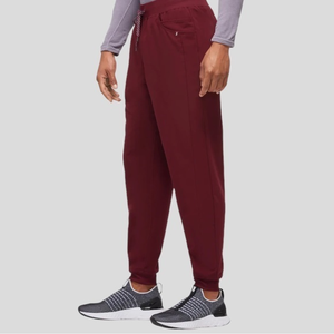 Jaanuu Men's Drawstring Scrub Jogger FUSEryx™ Wine 1X‎